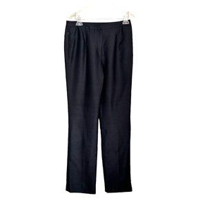 Carlisle Silk Black Lined Slacks Pants 8